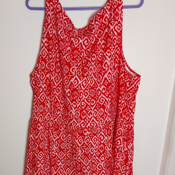Addition Elle Red & White Cotton Dress - Picture 9 of 11